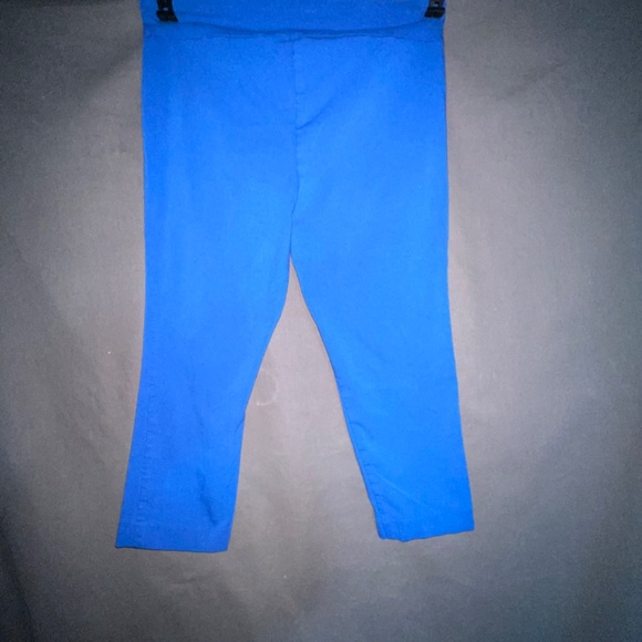 Crop Wide Leg Blue Pants - Picture 2 of 4